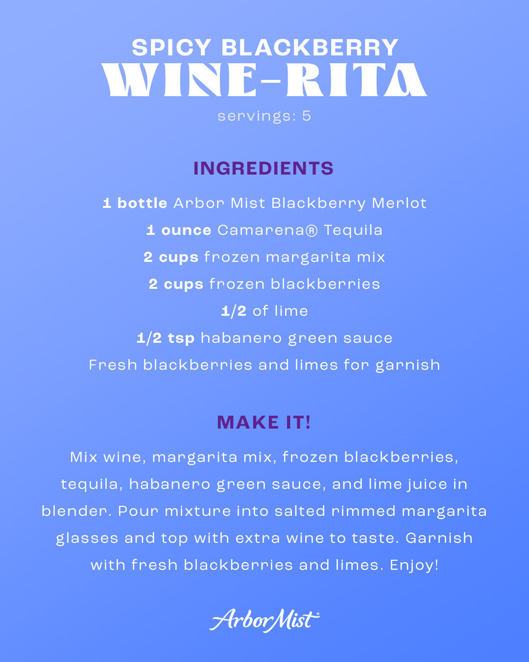 Spicy Blackberry Wine-Rita