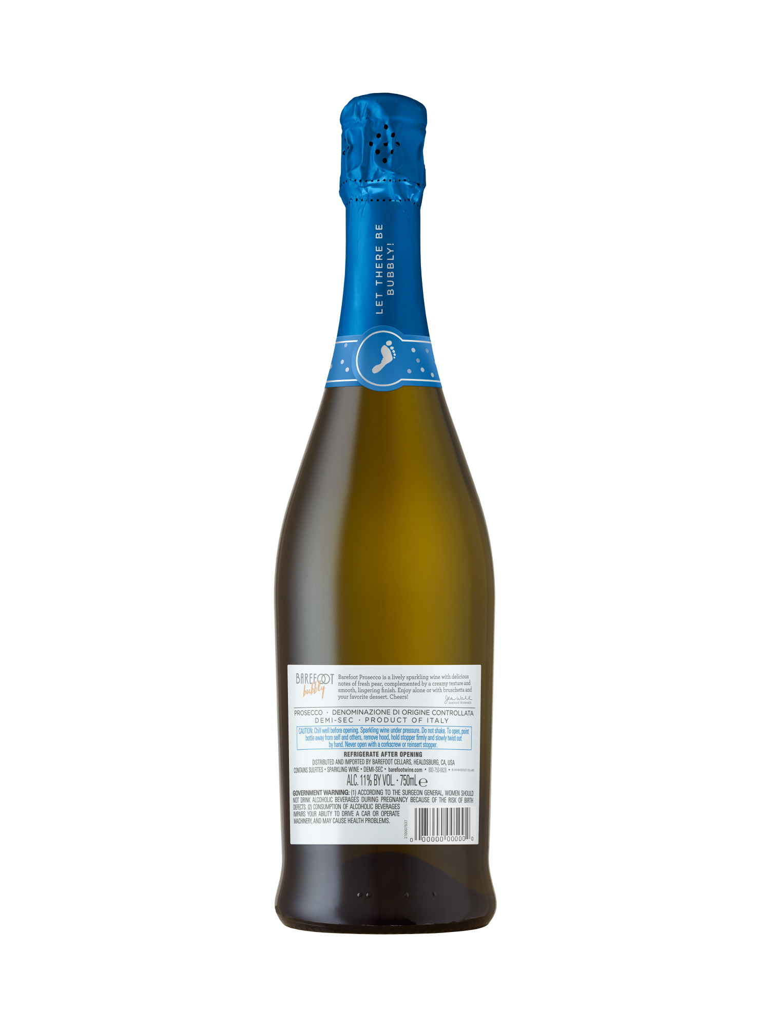 Barefoot Bubbly Prosecco 750ML image number 2